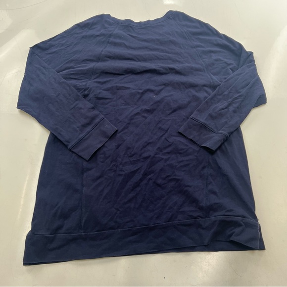 Eileen Fisher women’s petite navy blue ling sleeve shirt PS L107-7 - Picture 3 of 6